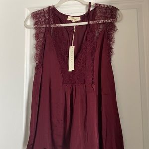 satin blouse - Size S